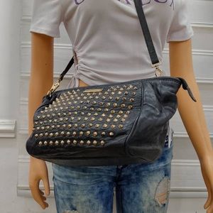 Burberry Black Crossbody Bag with Gold Studs